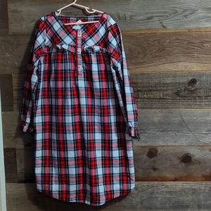 J. CREW CREWCUTS Flannel Nightgown in Tartan Plaid (Sz 12) D
